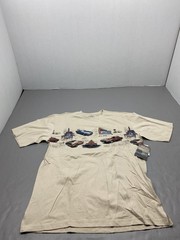 Shirt Mens L Beige Clearwater Outfitters Cars Graphic Tee Crewneck Cotton