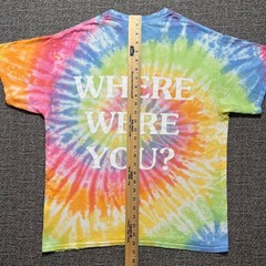 Travis Scott Astroworld Festival Shirt Large Tie Dye Where Were You 2018 Rap Tee
