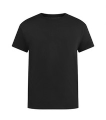 ATHLETIC WORKS Men’s L (42-44) Cotton Tee Short Sleeve Loose Fit • Rich Black