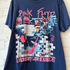 Vintage 80s Pink Floyd Momentary Lapse Of Reason Tour T Shirt Large