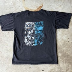 vintage slayer megadeth mexican boot band t shirt size xl metal rare