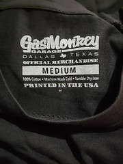 Gas Monkey Thin Blue Line Flag Tee Size Medium T-shirt New In Package