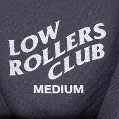 Low Rollers Club Tshirt Mens M Black Fortune Cat Coins Gambling Streetwear Vegas