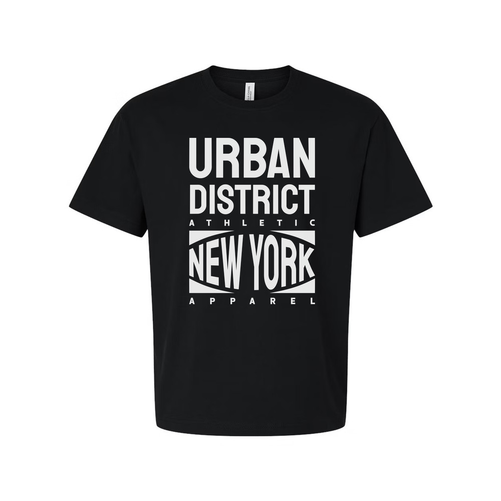Urban District Athletic New York Apparel Unisex Short Sleeve Cotton T Shirt Grap