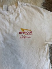 Vintage In-N-Out Burger California Graphic T-Shirt White Sz XL 2006 VTG White