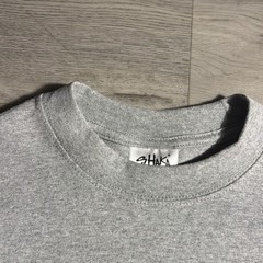 Vintage Style Shaka Wear Super Max Heavy Blank Tee Medium Gray