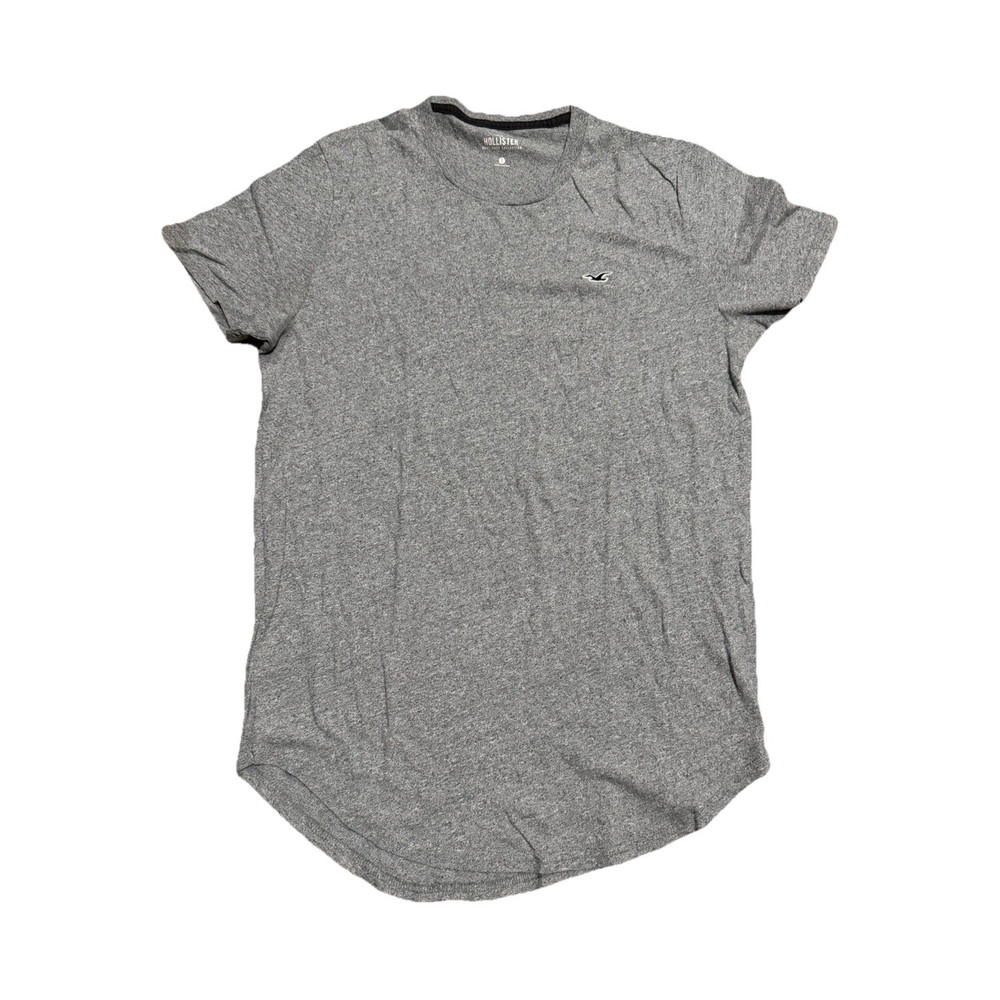 Hollister Must Have Collection Men’s Gray Cotton Crew Neck T-Shirt Size S