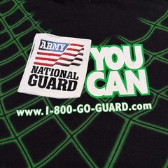 Vintage National Guard Army T-Shirt Mens XL Black Your Futures On The Net Retro