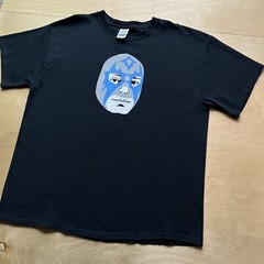 Danny Amis Luchador Shirt XL Black Blue Rock Band Atomic Records Daddy O Grande