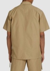 $375 Helmut Lang Men’s Beige Zip Front Shirt Size S