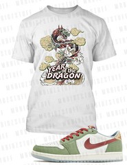 Big & Tall Graphic Tee Shirt Complements Jordan 1 Year of the Dragon Shoe