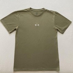 Oakley Shirt Mens Medium Olive Green Ellipse Cener Logo Tee Gorpcore Made USA