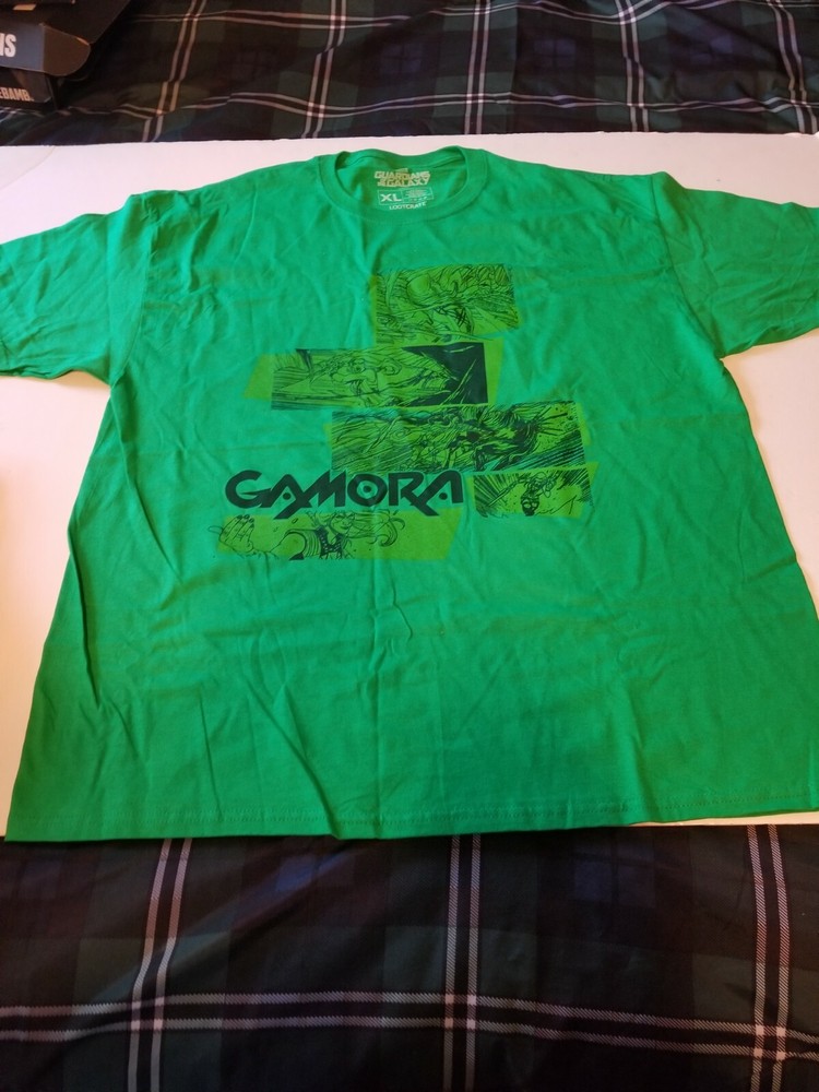 LOOT CRATE EXCL MARVEL GAMORA TEE X-LARGE BN COLOR GREEN