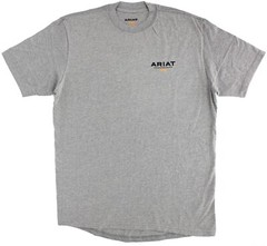 Ariat Rebar Men’s T-Shirt Cotton Strong, Logo Work Tee, Short Sleeve, Pre-Shrunk