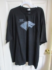 Game Of Thrones Stark Winter Is Coming T-Shirt Men’s Black 3XLT Never Worn