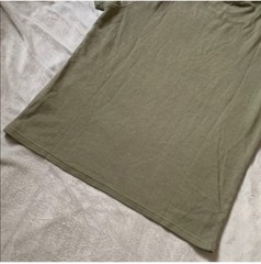 Common People Ottoman Textured Shirt Garment Dye Relaxed Fit Green Ribbed XL NWT