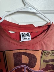 Yale USA Men’s M Red Cotton Graphic Tee Grenade Target Military Crew Neck