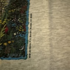 Vintage 90s Single Stitch Enviormental Graphic T Shirt Mountain Goat On A Bike