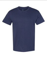 Hanes 5170 5XL EcoSmart Crewneck Short Sleeve Tee Pit to Pit 31″ Unisex Navy