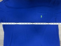 Polo Ralph Lauren Blue Tshirt Green Pony Preppy Men’s Sz L