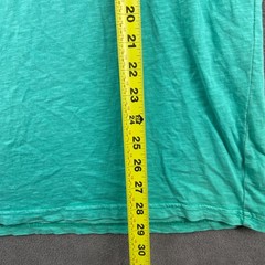 American Eagle Outfitters T Shirt Mens Large Aqua Embroidered Logo Athletic Fit