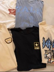 Lot Of 8 MEDIUM Size Tshirts Some Are Used ,some Are Brand New Without Tag
