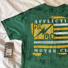 Affliction Mens T-shirt AC Shamrock Size L