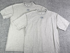 Tyndale T-Shirt Men’s Large Gray Cat 1 FR Base Layer Flame Resistant Lot Of 2