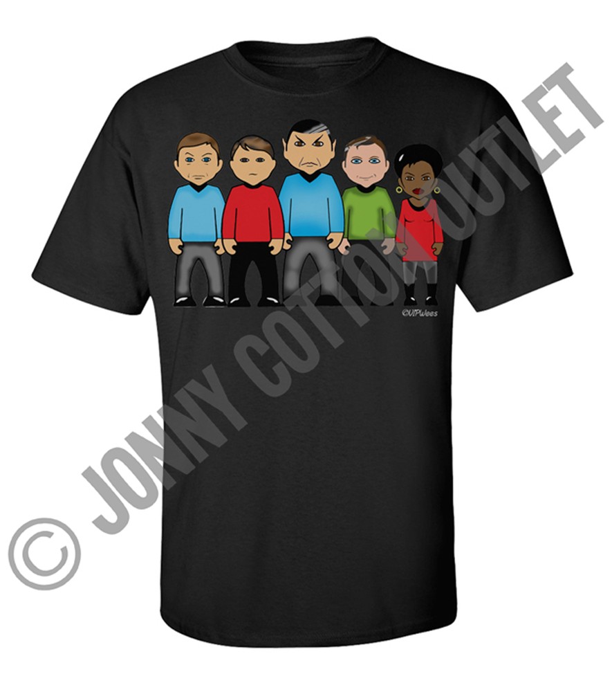 VIPwees Mens TShirt Quality Cotton Sci-Fi Movie Inspired Caricature ChooseDesign