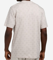 NEW MEN’S ADIDAS ORIGINALS MONOGRAM TREFOIL SHIRT ~SIZE LARGE #JY2972 BEIGE