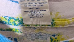 Vintage California All Over Print Size Large Aop Paint Splash Beach Made In USA