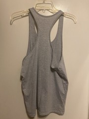 Yaker Bodybuilding Racerback Tank top Gray cotton poly blend size Small NWOT