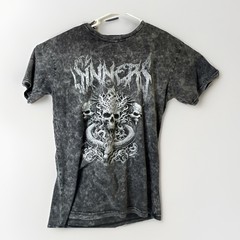 Brisco Apparel Skulls T-Shirt Men Large Graphic Print Dark Gray