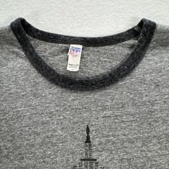 Vintage Washington DC United States Capitol Ringer Shirt Gray Rare Made In USA