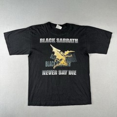 Vintage 90s Black Sabbath Shirt Men’s Large Black The Roxx Never Say Die Ozzy