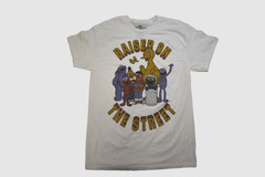 Sesame Street Mens Raised On The Streets White Shirt New S, M, L, XL, 2XL