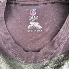 NFL Cleveland Browns Colt McCoy 12 Long Sleeve Shirt XXL Fade Brown Acid Wash FR