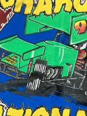 Vintage dirt racing shirt track race 1997 Sharon nationals Jim cooper NOS large