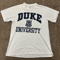 Duke University Store Spellout Logo Cotton Exchange T-Shirt Medium Vintage