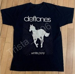 Rare Deftones White Pony T-shirt, Unisex Black Cotton T-shirt, Size S-3XL
