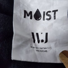Moist Warren James LLC Beard Silhouette Graphic Tee Black Size Large 100% Cotton