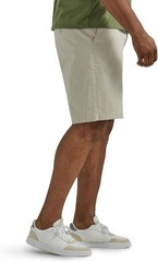 Lee Men’s Big & Tall Extreme Motion Flat Front Short 33, Stone