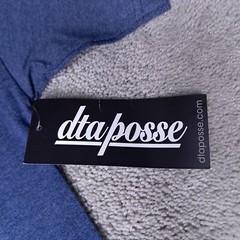 DTA Posse Rogue Status T-shirt Mens Medium Blue Brass Knuckles Rob Dyrdek Y2k