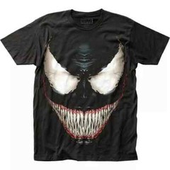 Marvel Comics Venom Sinister Smile Mens Black T-Shirt NEW