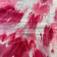 Tie Dyed Unisex Men’s T-shirt – Ice Dye Vibrant Pink Peony – Handmade (XLarge)