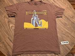 Yellowstone National Park USA United States Nature Outdoors Small Brown T Shirt