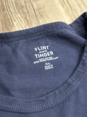 Flint & Tinder Men’s Supima Cotton Crewneck Tee (lot Of 3 ) Size XL Black / Blue