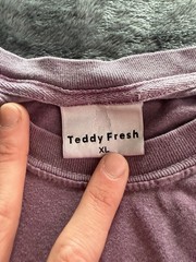 Teddy Fresh Shirt Mens XL Purple Long Sleeve Crippling Anxiety