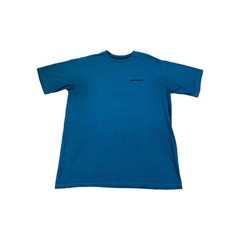 Patagonia Responsibili T Shirt Mens Small Blue Straight Hem Regular Fit Crewneck