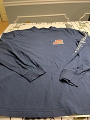 Vineyard Vines Bobbing For Apples Logo Down Long Sleeve Whale Logo Shirt L